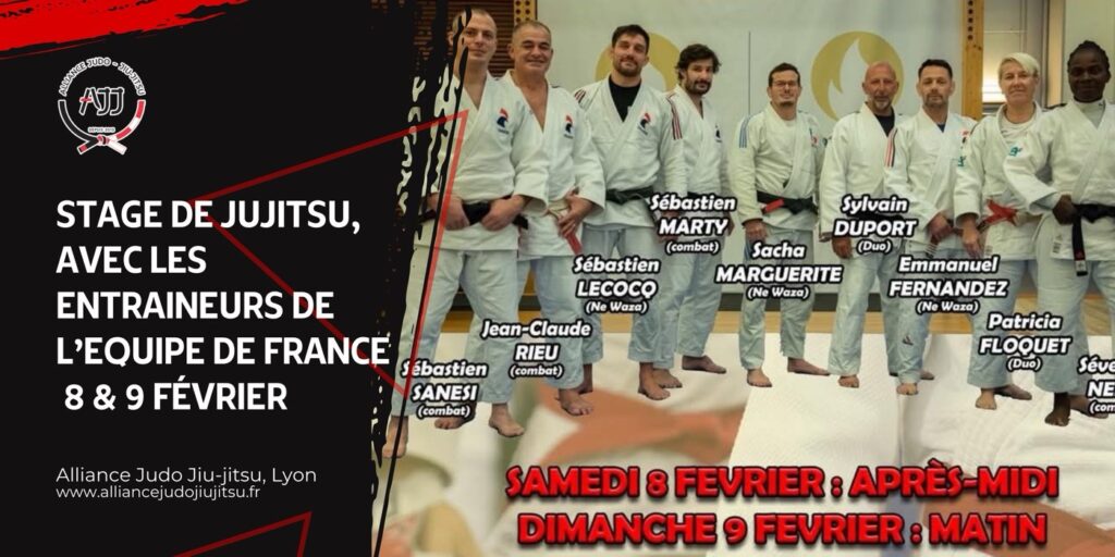 Stage de Jujitsu, avec les entraîneurs de l’équipe de France